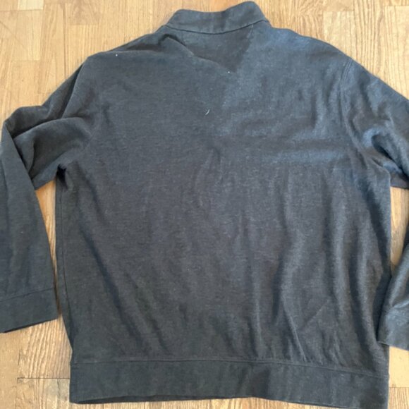 POLO RALPH LAUREN GREY 1/4 ZIP SWEATER PULLOVER XXL TOP SWEATSHIRT - Picture 7 of 7